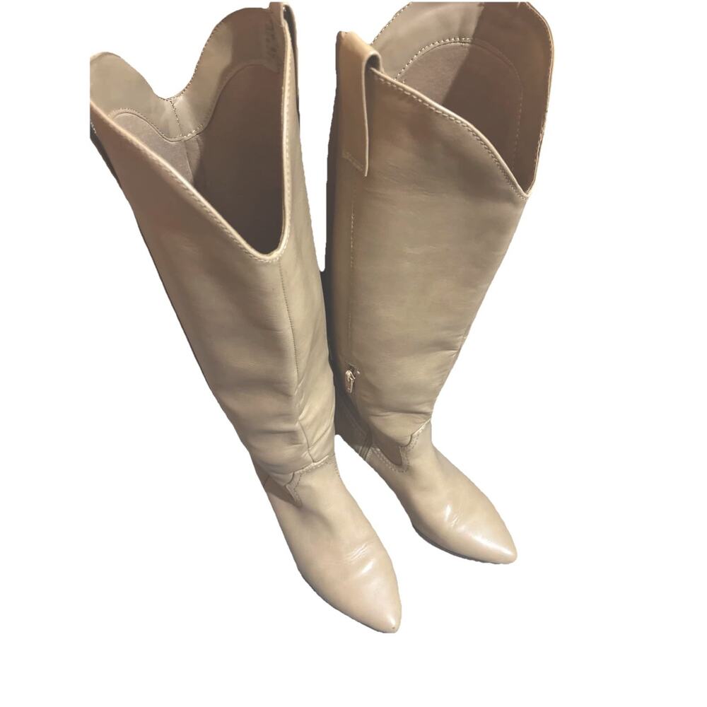 White Mountain Women's Light Brown Knee High Western Boots Size 8